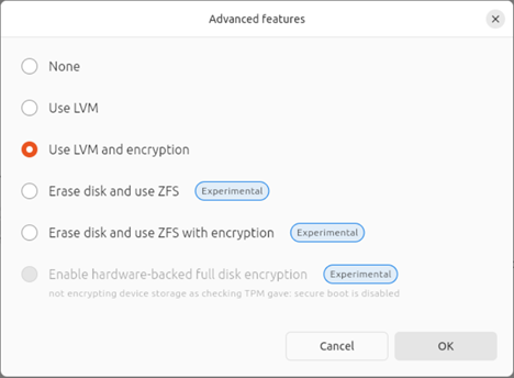LVM Encryption Setup